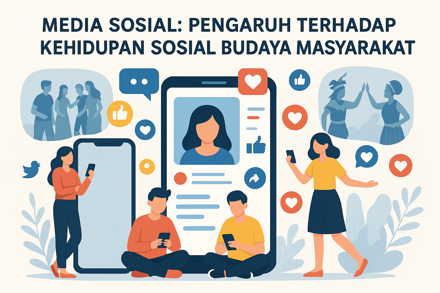 Media sosial : Pengaruh terhadap Kehidupan Sosial Budaya Masyarakat