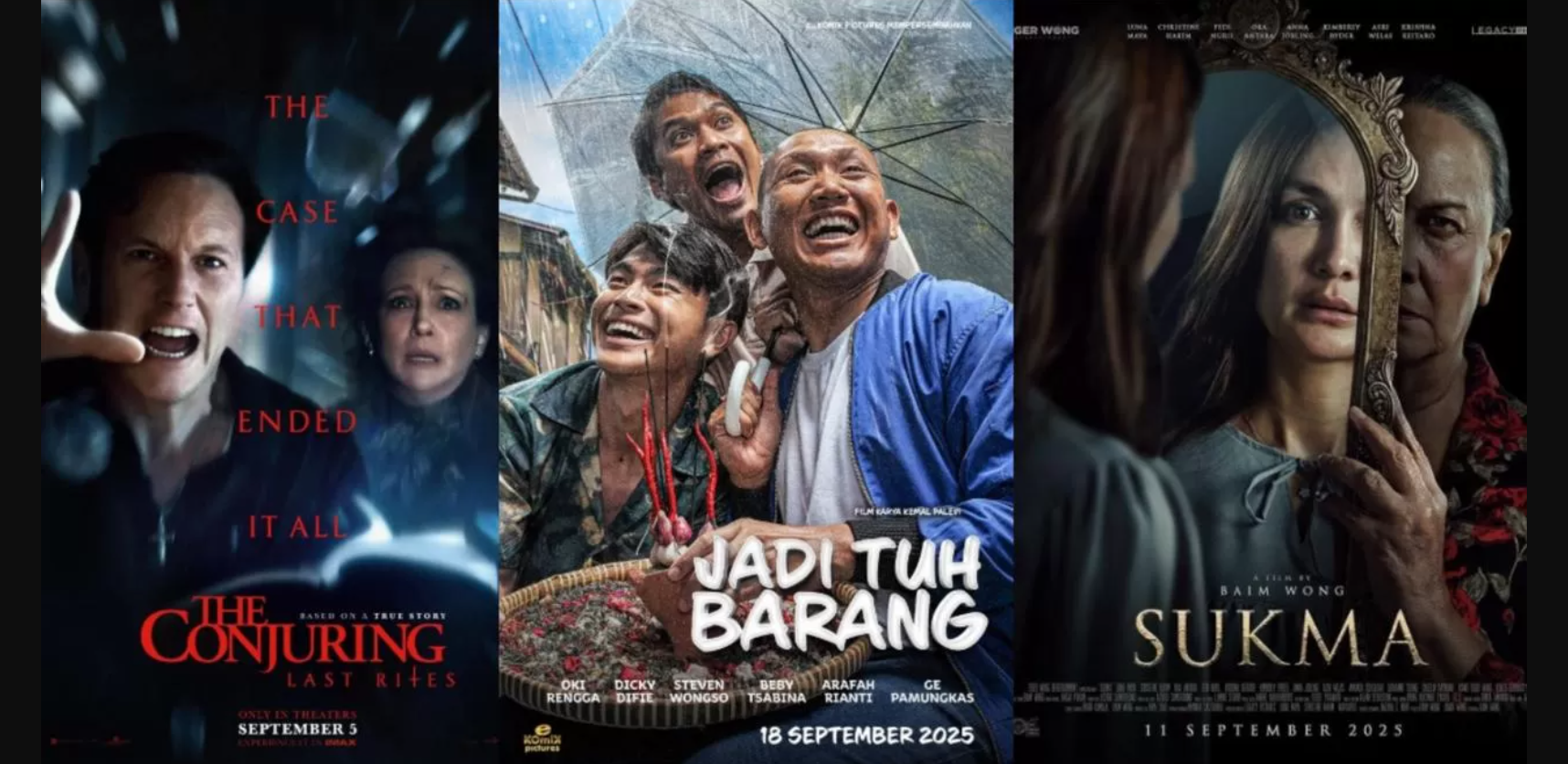 Film Bioskop Rilis September 2025: Horor, Thriller & Drama Segar
