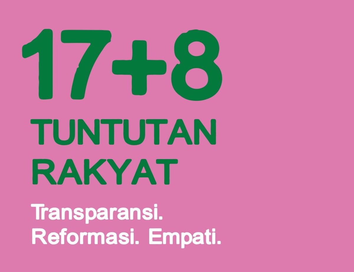 Isi 17 + 8 Tuntutan Rakyat yang Perlu Diketahui