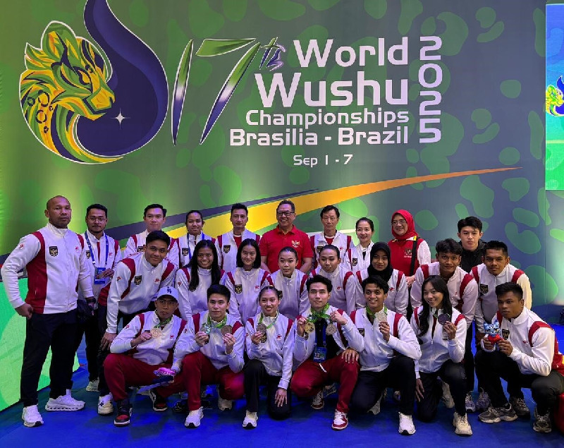 Wushu Indonesia Raih 6 Medali di Kejuaraan Dunia 2025