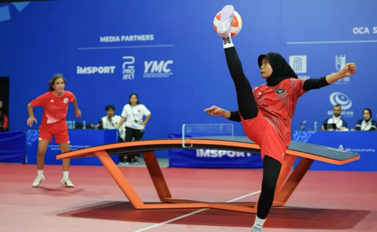 Tim Teqball Putri Indonesia Lolos ke Semifinal Asian Youth Games 2025